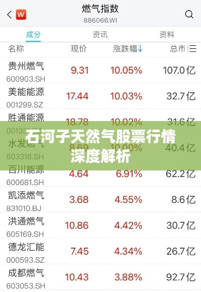 石河子天然气股票行情深度解析